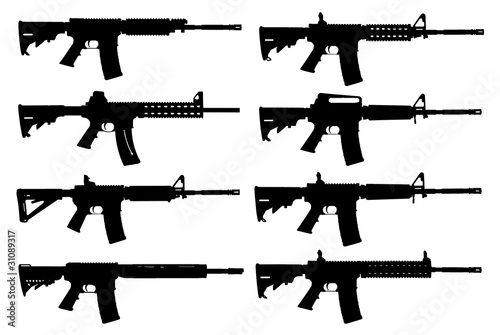 guns silhouette photo