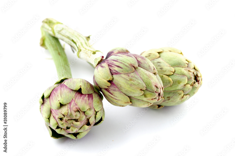 Fototapeta premium trois artichauts
