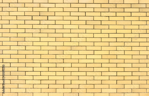 Wall for background texture with yellow bricks