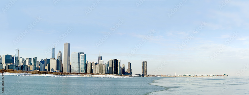 Chicago Panorama in Winter
