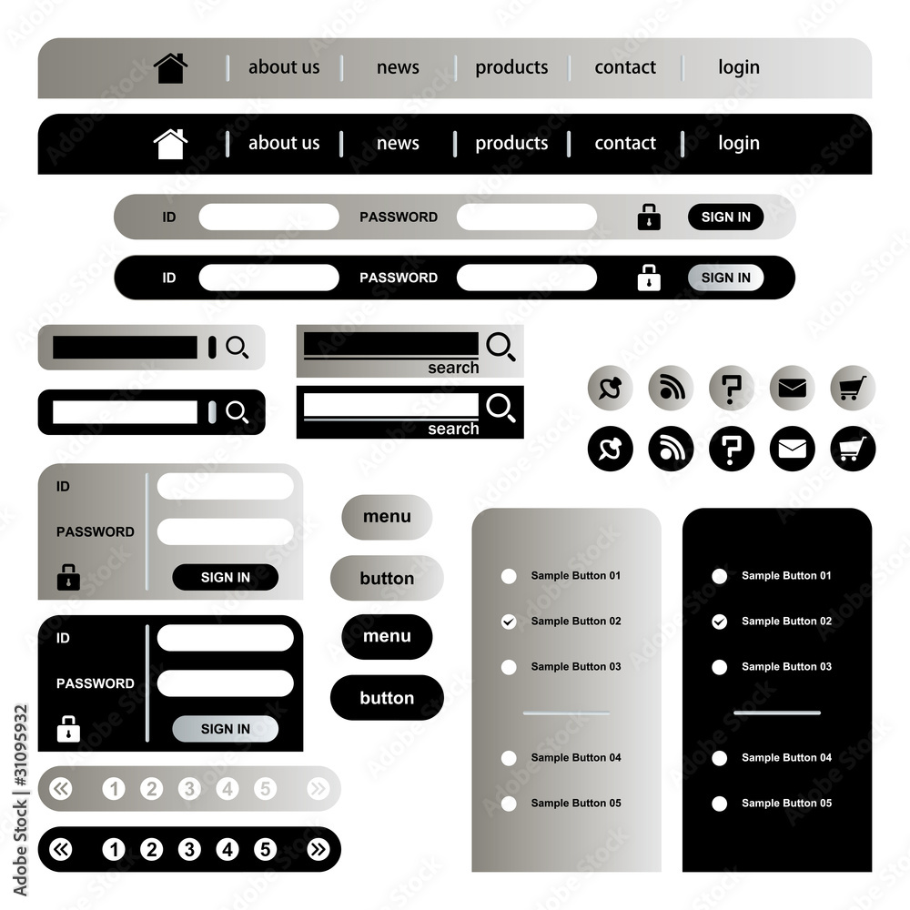 Web site template
