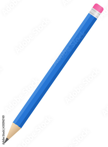Vector blue pencil