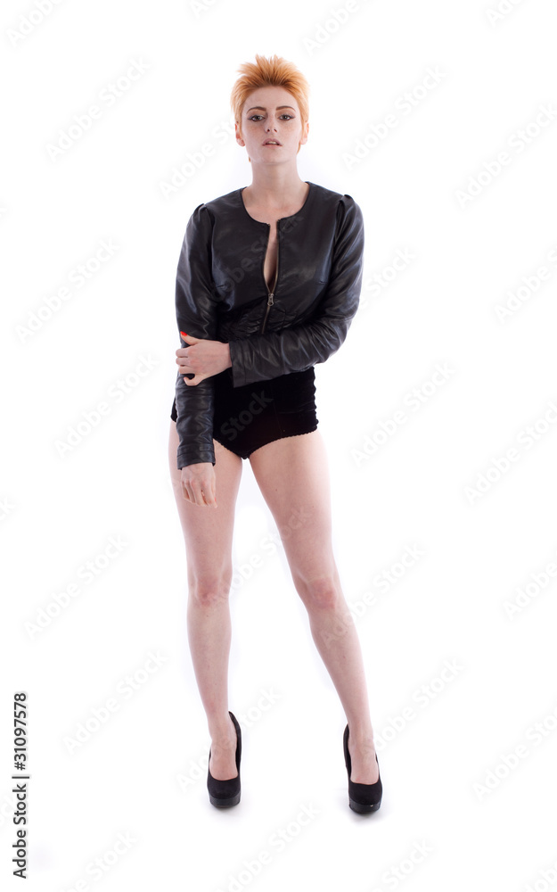 Fototapeta premium Pretty female isolated