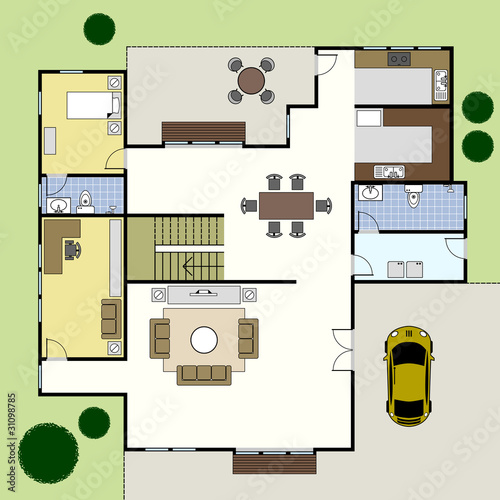 Floorplan Ground Floor Plan House Home Architecture