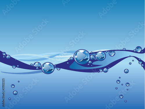 Wassertropfen Wasserblasen Wasser Welle 8