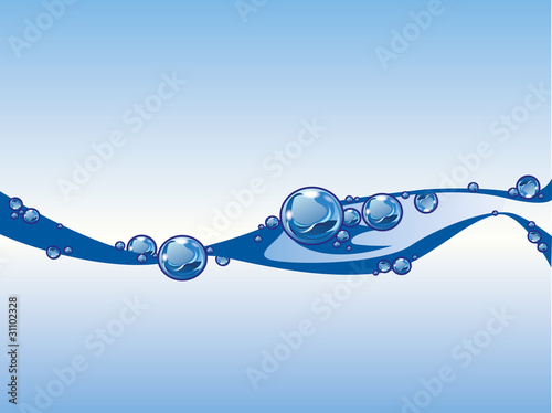 Wassertropfen Wasserblasen Wasser Welle 10