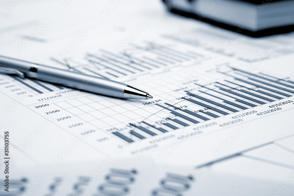 financial charts and graphs