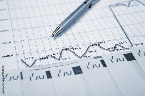 financial charts and graphs