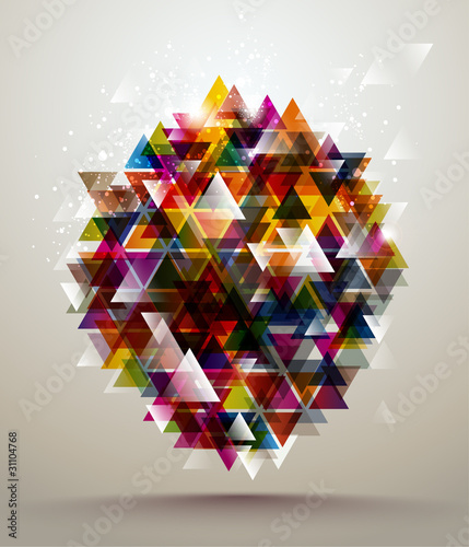 Abstract Triangle Banner.