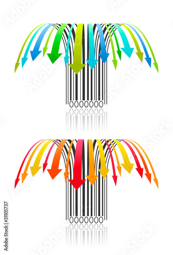 Falling prices, colorful creative barcodes