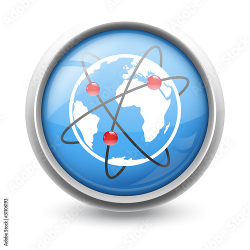 Symbole glossy vectoriel flux infos 01b