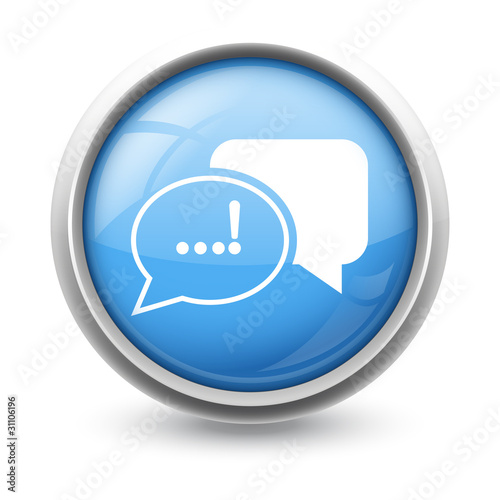 Symbole glossy vectoriel dialogue 01b