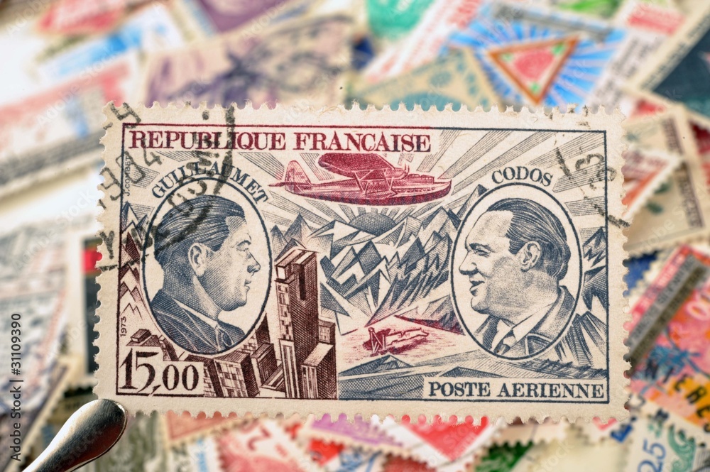 timbres - Poste Aérienne Guillaumet et Codos - philatélie France