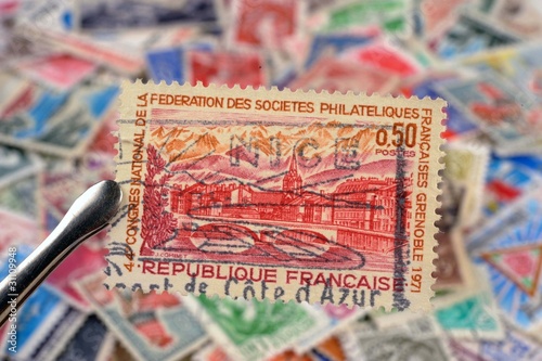 timbres - Grenoble 1971 - philatélie France