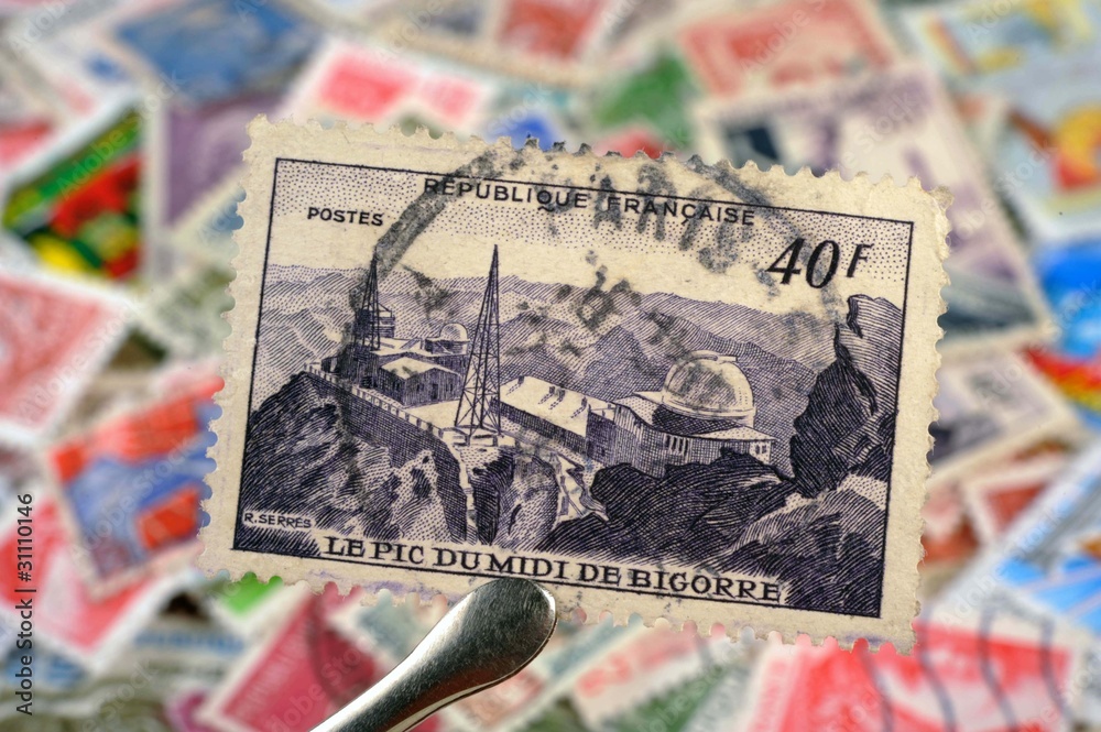 timbres - 40 f Le Pic du Midi du Bigorre - philatélie France