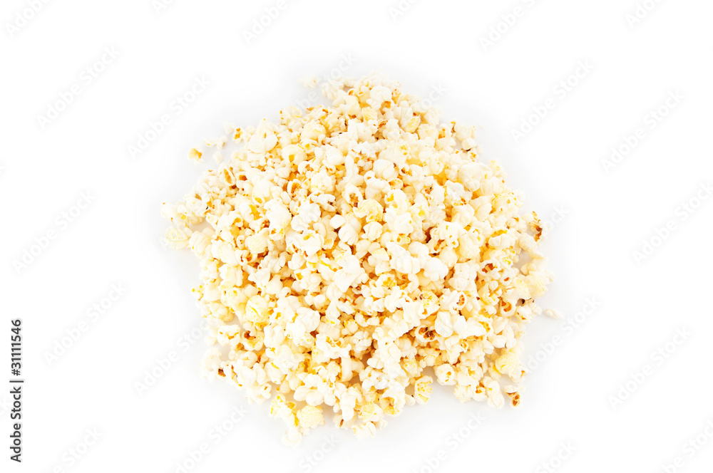 Popcorn bag isolated on the white background Popcorn bag isolated on the white background
