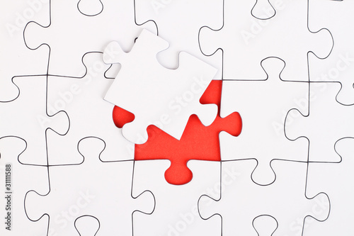Leeres Puzzle photo