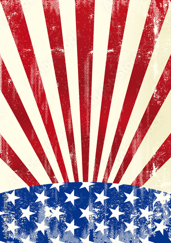Dirty american flag