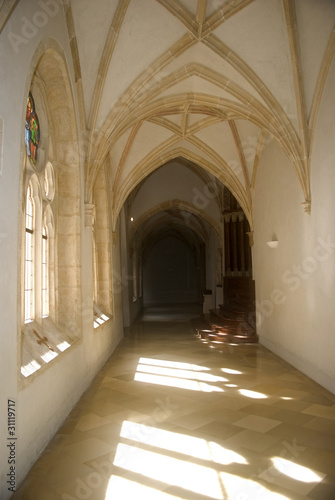 Cloister in the Benedictine Abbey, Pannonhalma, Hungary © nyiragongo