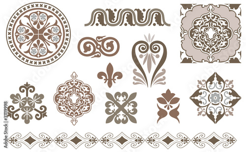 Vintage decorative elements