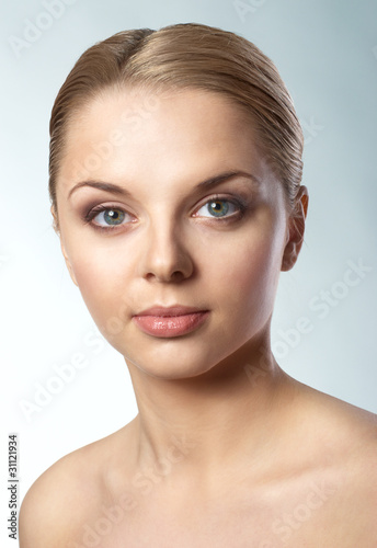 Portrait of a beautiful female model