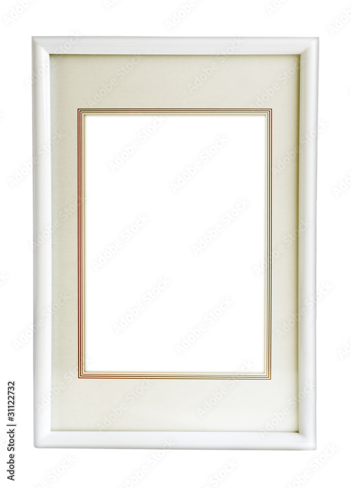white frame