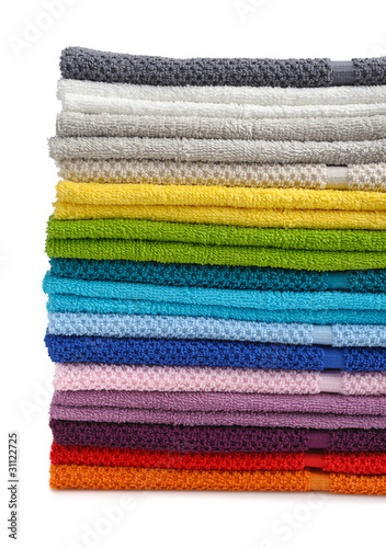 colorful towels