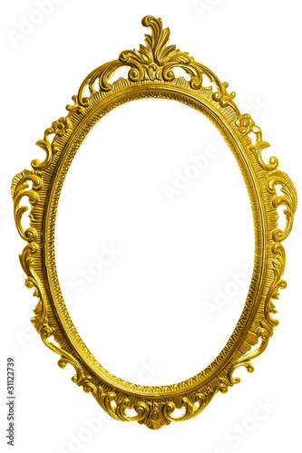 antique golden carved frame