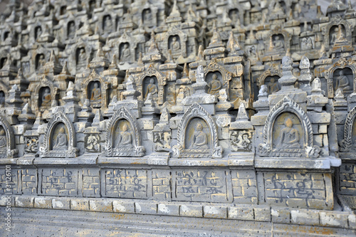 miniature stone Buddha temple