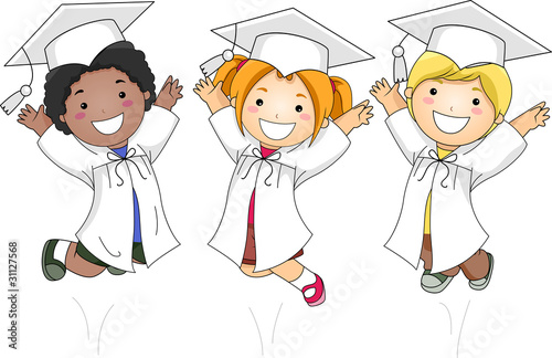 Kids Jumping Happily
