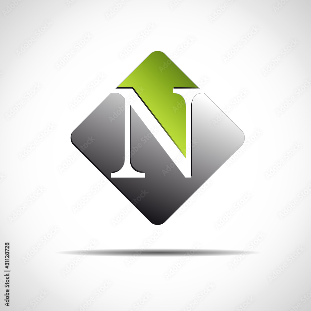 Logo initial letter N on white background # Vector Logo initial letter N on white background # Vector