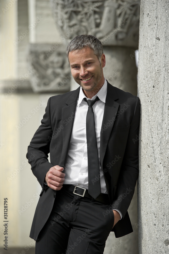 Friendly businessman with smile Friendly businessman with smile