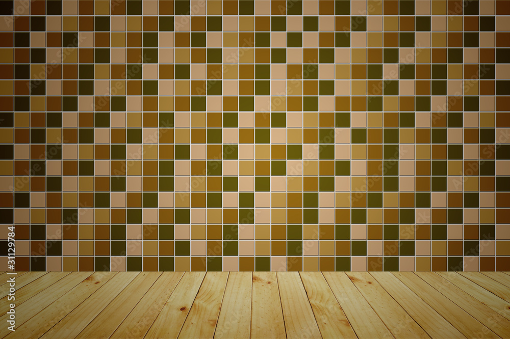mosaic wooden room