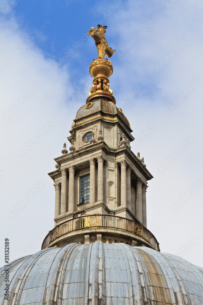 Top of Dome of St. Paul´s Cathedral, London, UK