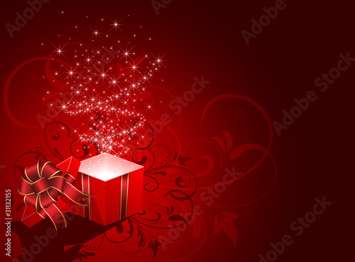 Present with stars and ornate elements