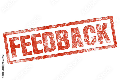 Tableau sur toile FEEDBACK button