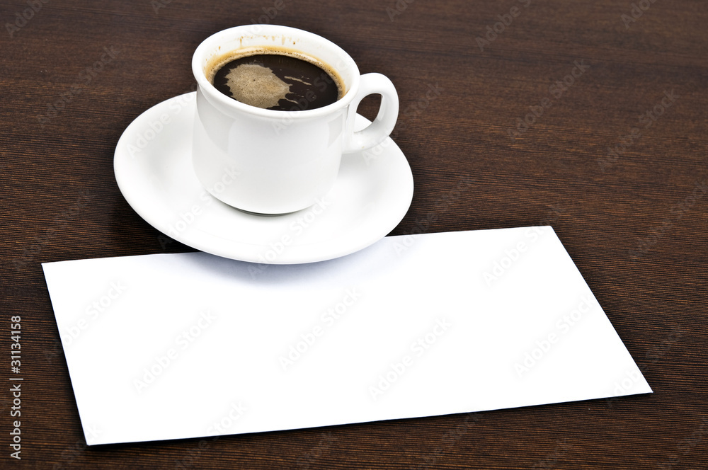 Coffee with message Coffee with message