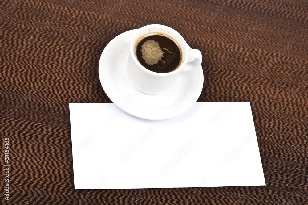Coffee with message Coffee with message