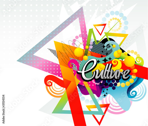 ilustracion abstracta en color