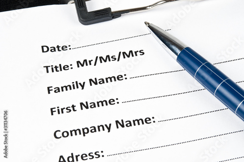 Identification form