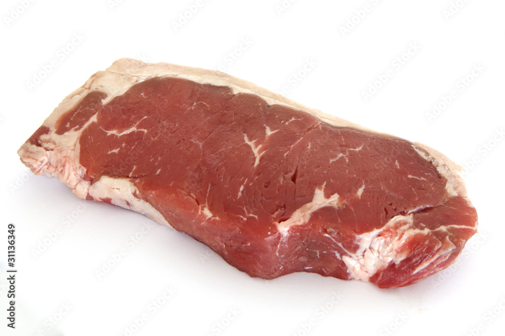 Beef steaks raw