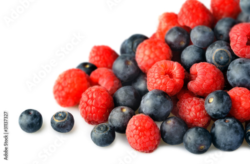 Raspberries & Blueberries