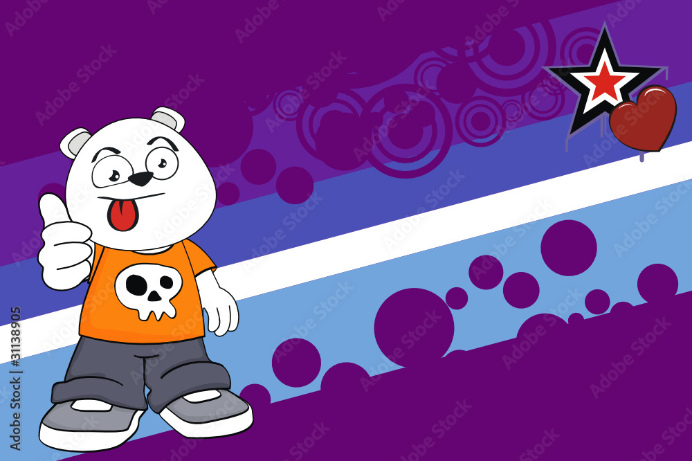 polar bear kid cartoon background10 polar bear kid cartoon background10