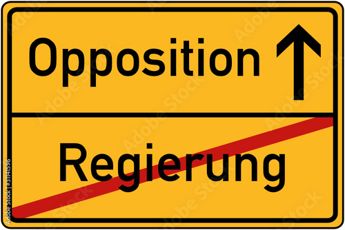 Ortstafel Regierung und Opposition