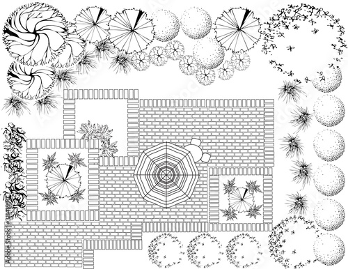 Plan of garden