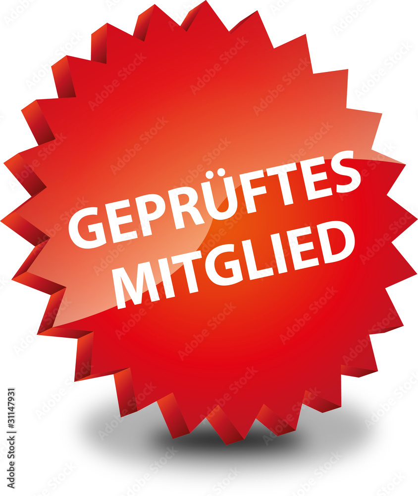 Button Rund geprüftes mitglied Button Rund geprüftes mitglied