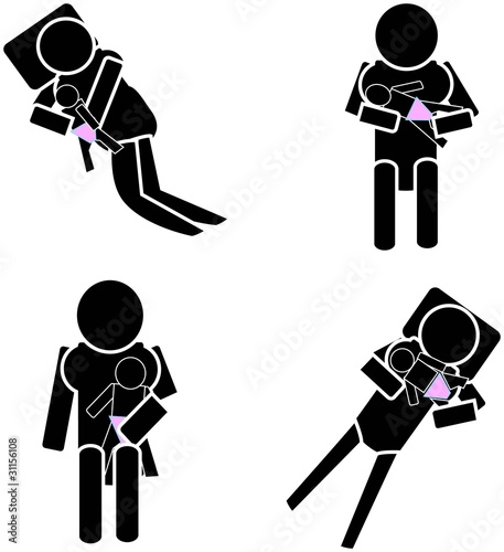 différentes positions d'allaitement