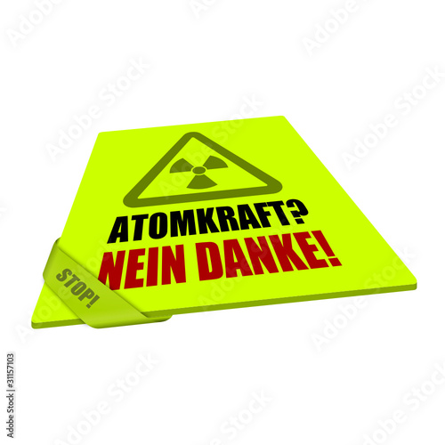 karte/schleife (s) atomkraft? nein danke! I