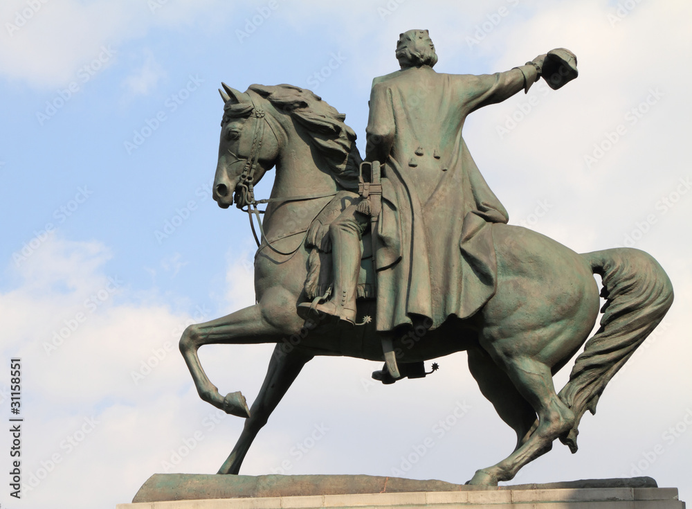 Tadeusz Kosciuszko monument, Krakow, Wawel Hill