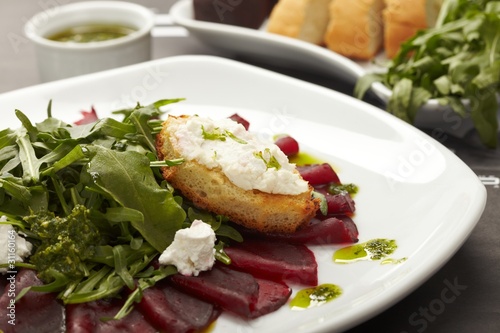 Beetroot salad with sauce